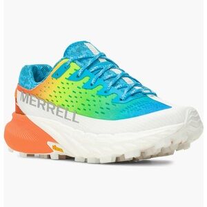 Merrell Agility Peak 5 Vibrant Blue and Orange Trail Shoes -SEE SIZING COMMENTS